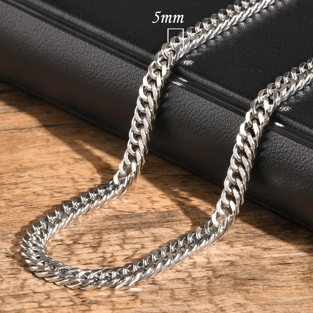 High Stainless Round Cuban Chain Daily