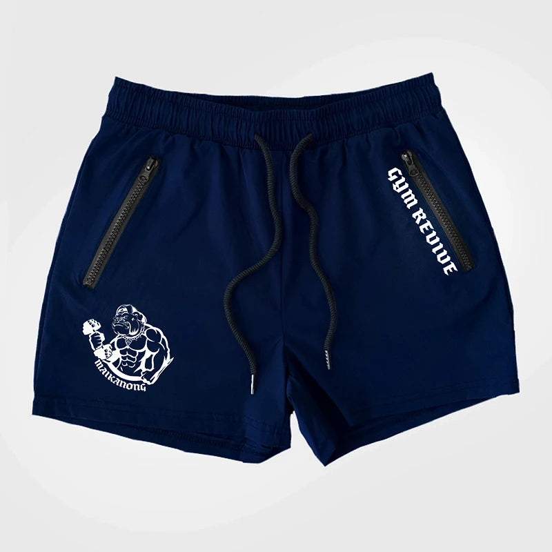 Double Zipper Pocket Training Shorts