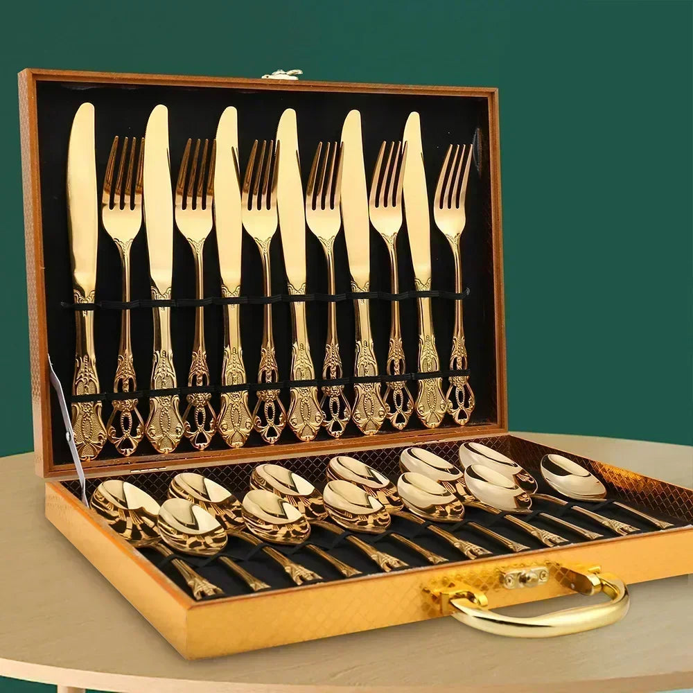 Luxury Gold Cutlery Set