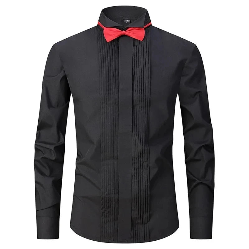 Formal Stand Collar Dress Shirt