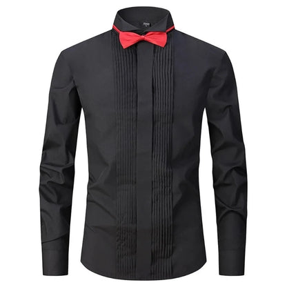 Formal Stand Collar Dress Shirt
