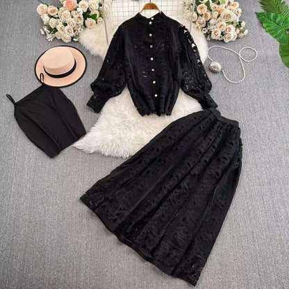 Autumn Crochet Lace Set