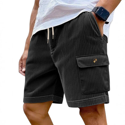 Corduroy Multi-Pocket Cargo Shorts