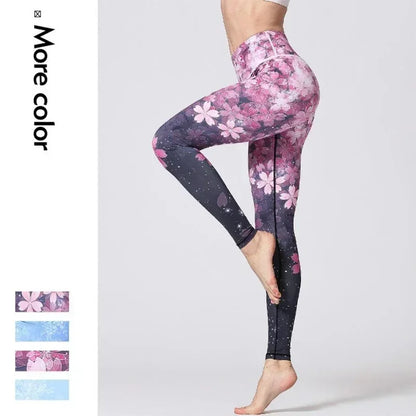 Cloud Hide Floral Push-Up Leggings