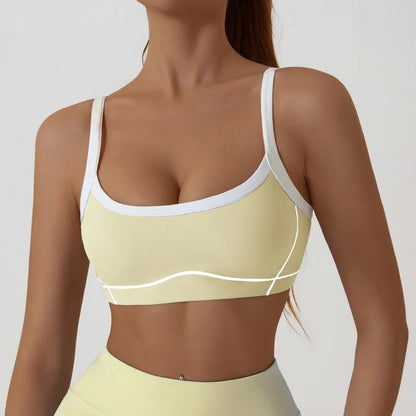 Yoga Sports Bra Color Clashing