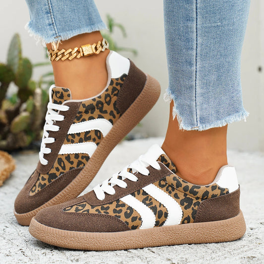 Leopard Print Casual Sneakers