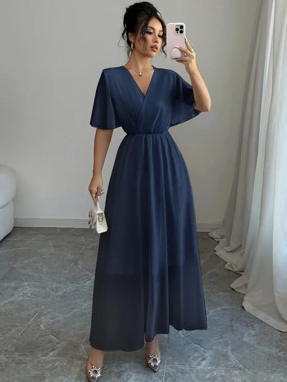 Draped Empire Dress