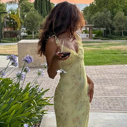 Ruffle Strap Club Dress