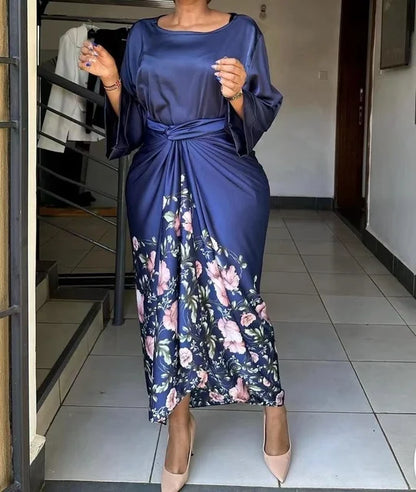 Flare Sleeve Skirt Set