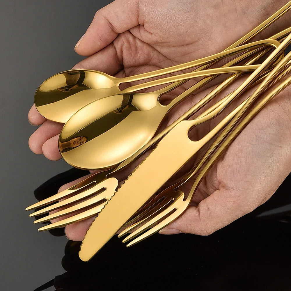 Metal Western Solid Dinnerware Set