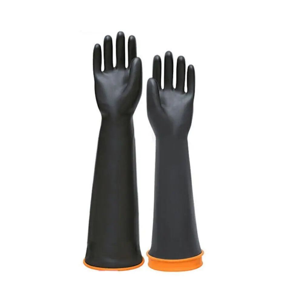 Long Acid-Resistant Rubber Gloves