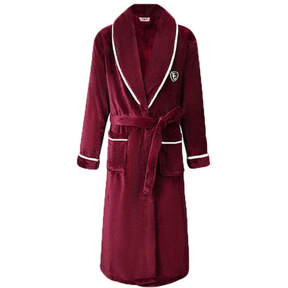 Men’s Plus Size Flannel Kimono Robe