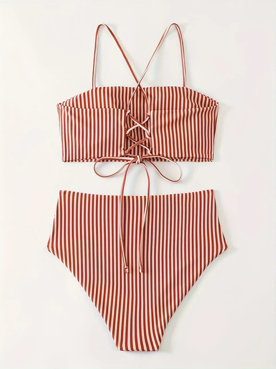 Striped Bandeau Bikini
