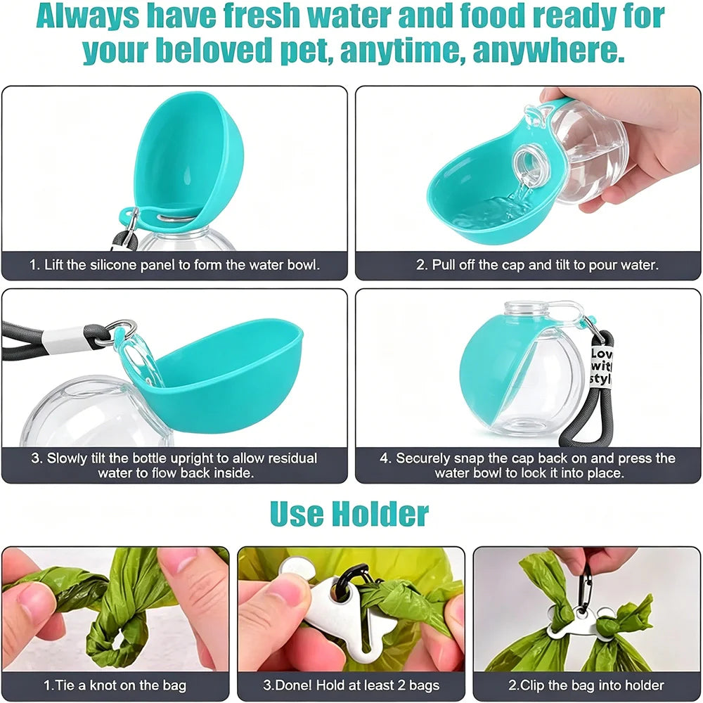 2-in-1 Dog Water Bottle
