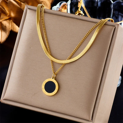 Roman Numeral Pendant Necklace