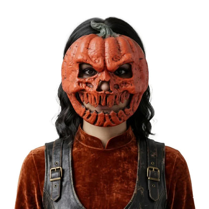Orange Pumpkin Lantern Mask