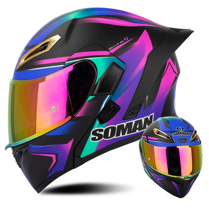 Quick-Release Dual-Lens Modular Helmet