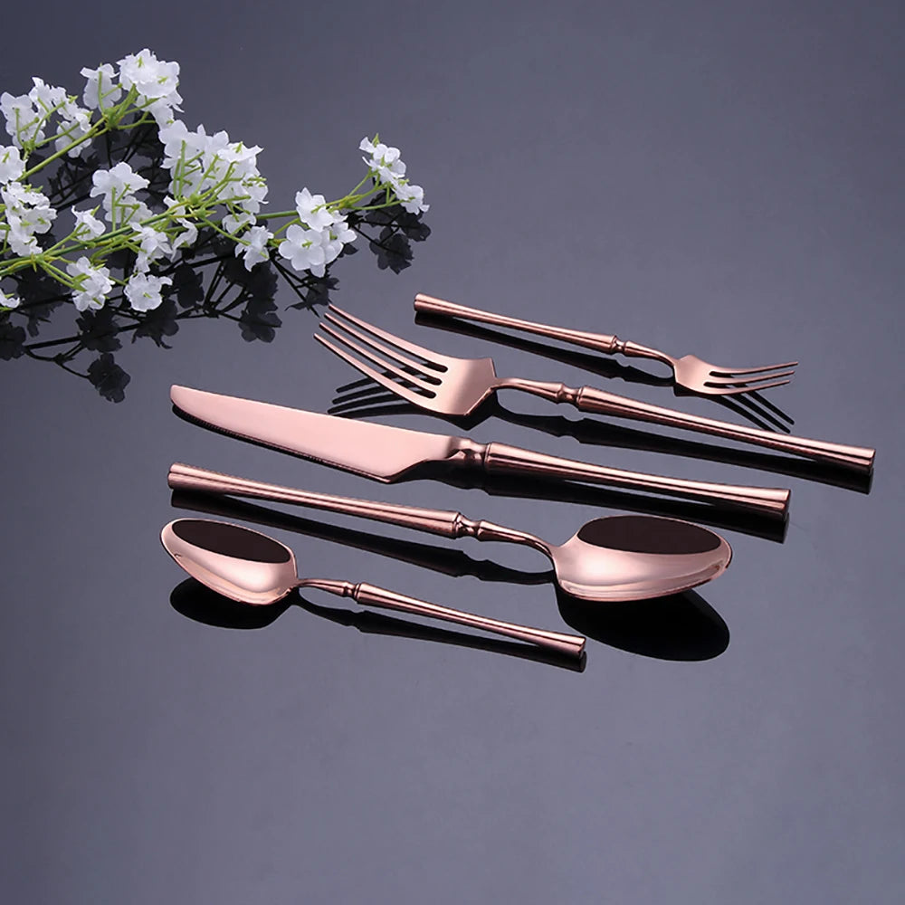 Metal Solid Sliver Cutlery Set