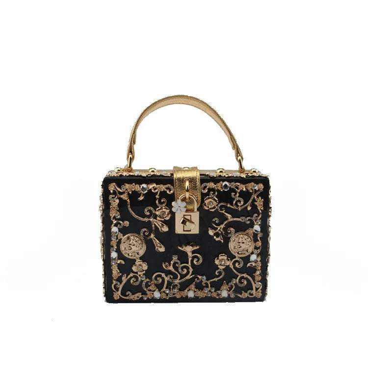 Beaded Sequined Evening Clutch