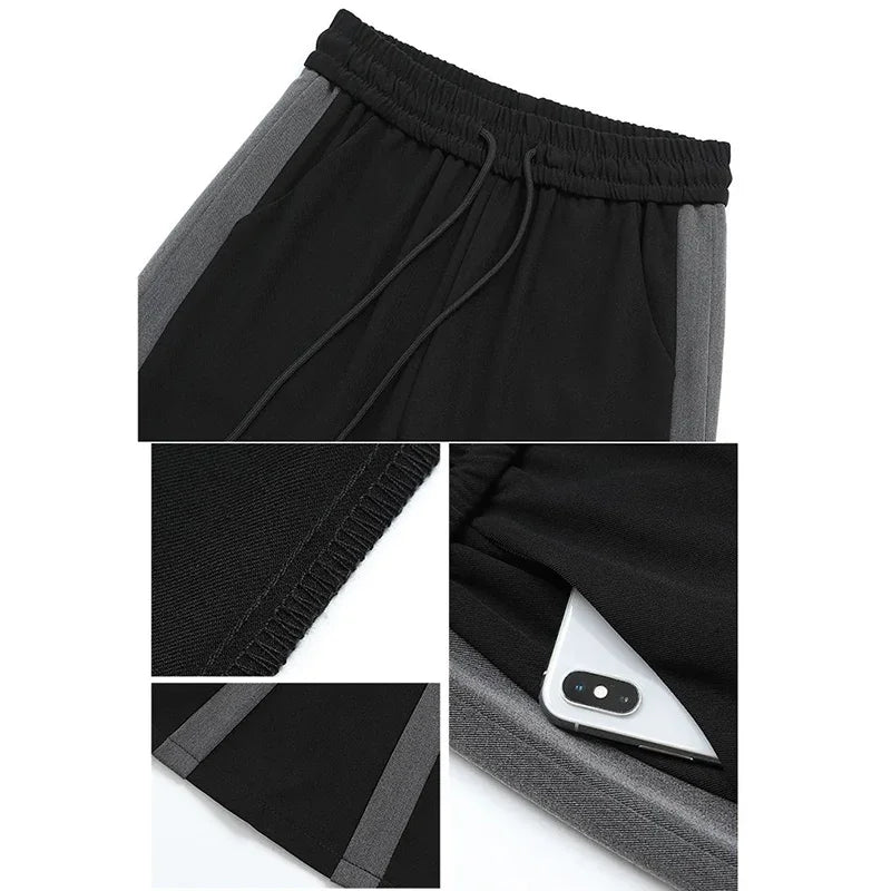 Baggy Wide-Leg Straight Trousers