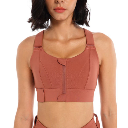 Adjustable High-Support Sports Bra