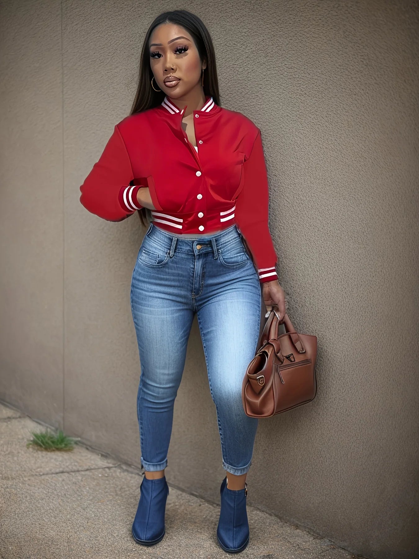 Women's Casual Baseball Jacket