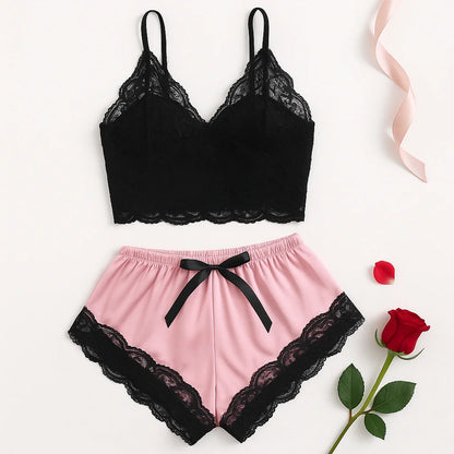 Women's Lace 2-Piece Pajama Set
