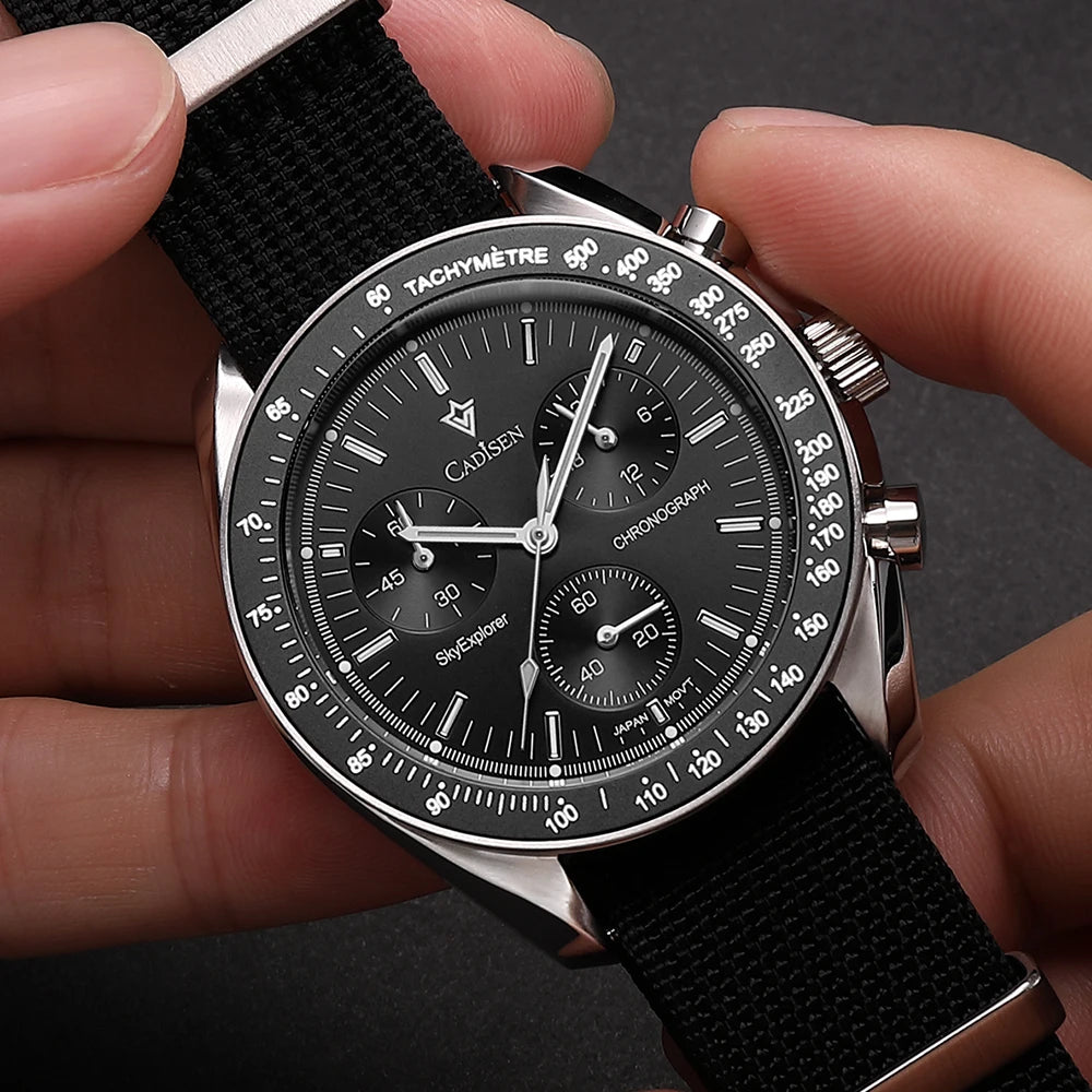 Cadisen Canvas Strap Chronograph