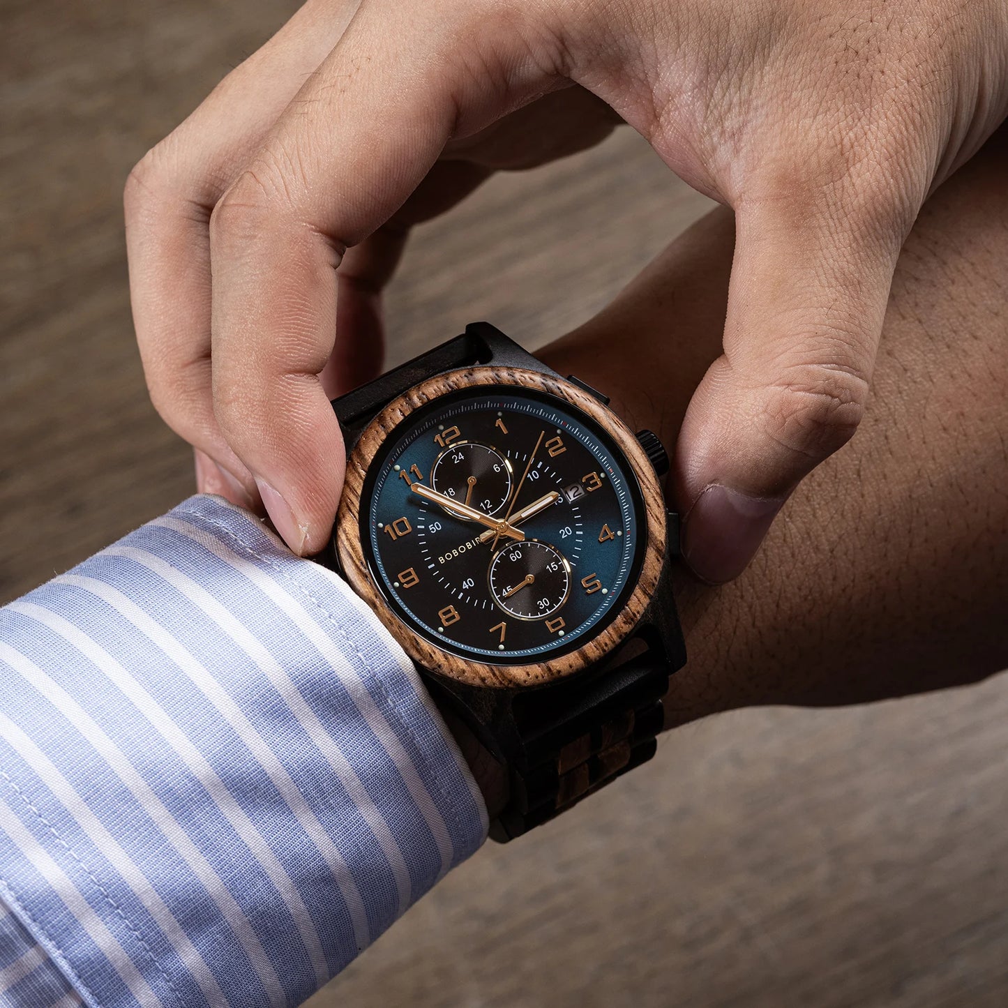 Bobobird Wooden Chronograph Watch