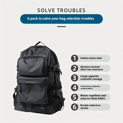 15.6-Inch Laptop Backpack with Shoe Pocket