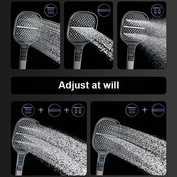 Adjustable High-Pressure Shower Head