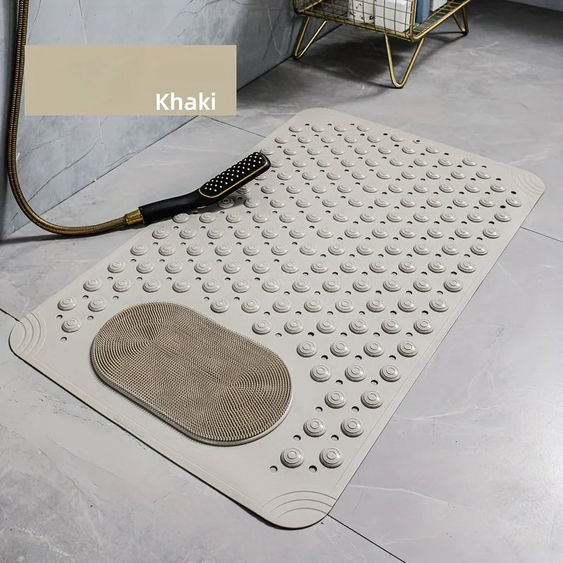Light Blue Non-Slip PVC Bath Mat
