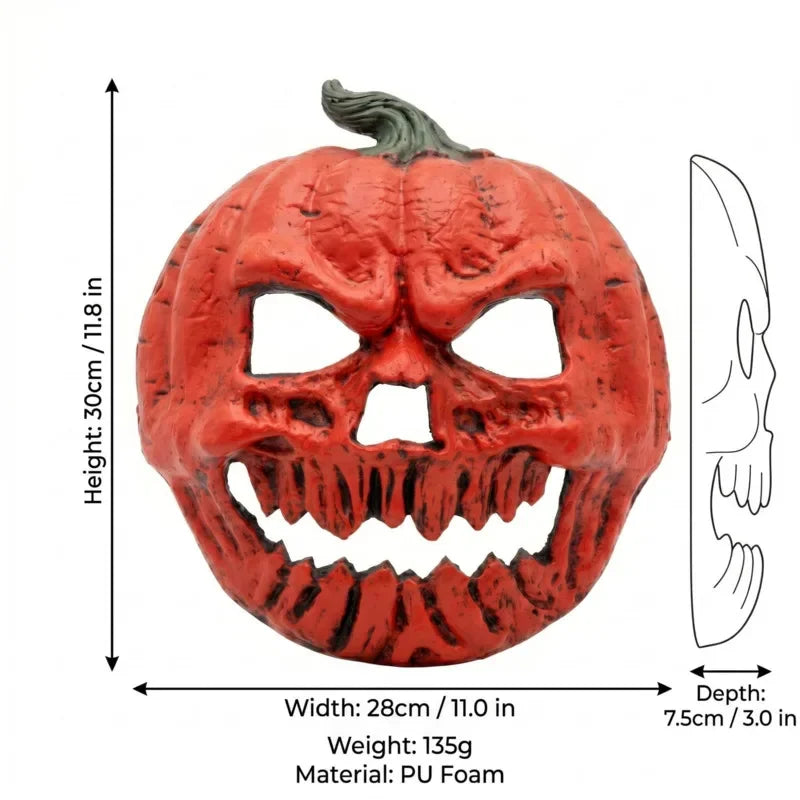 Orange Pumpkin Lantern Mask