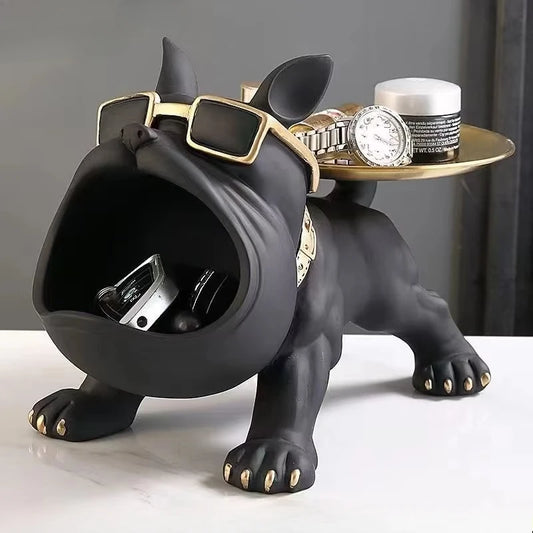 Bulldog Storage Statue