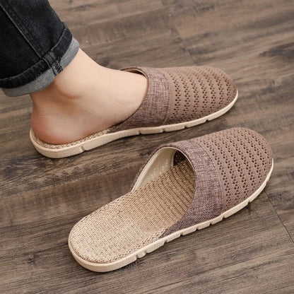 Linen Comfort Slides