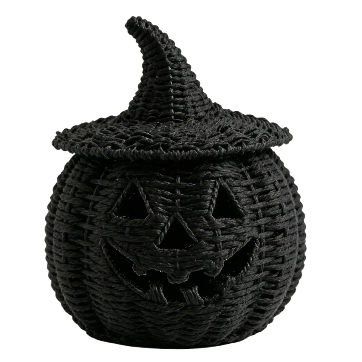 Wicker Pumpkin Lantern Storage Box