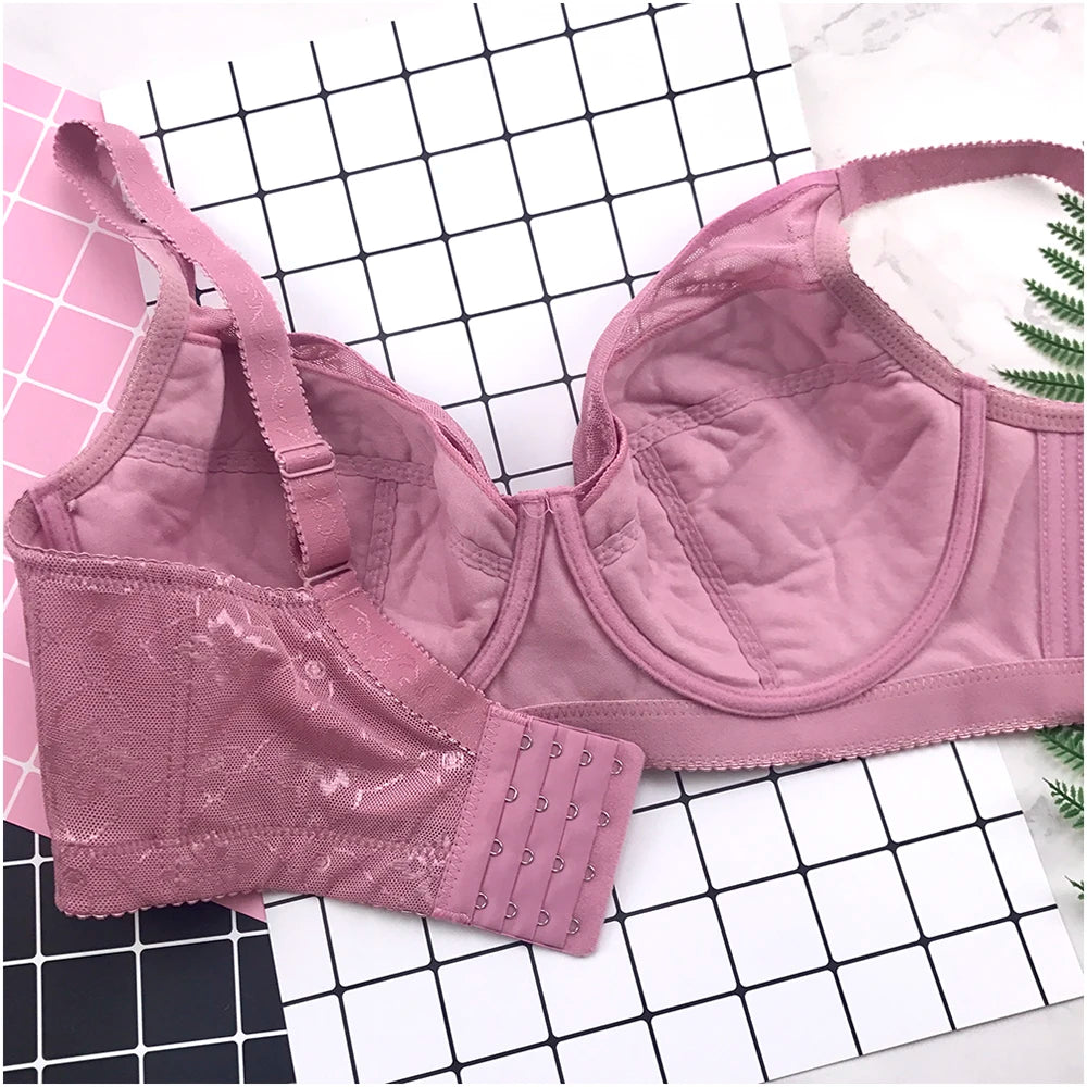 Floral Lace Push Up Bra