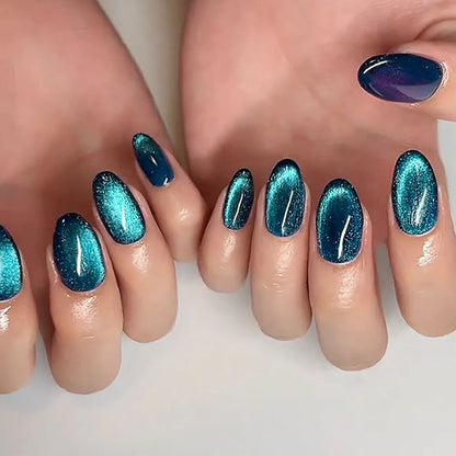Glossy Square Press-On Nails