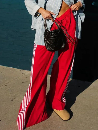 Striped Straight Pants