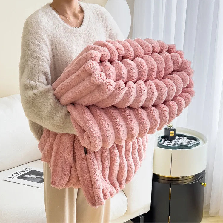 Soft Rabbit Velvet Blanket