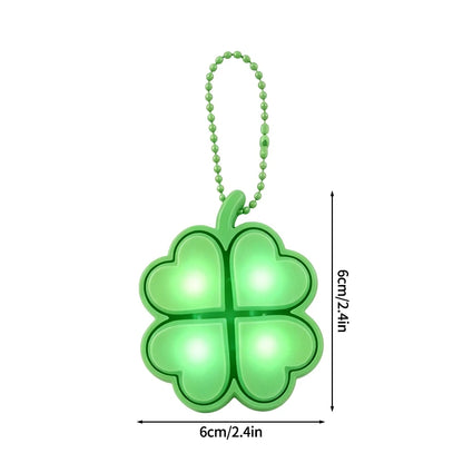 Clover Keycap Keychain LED Clicker