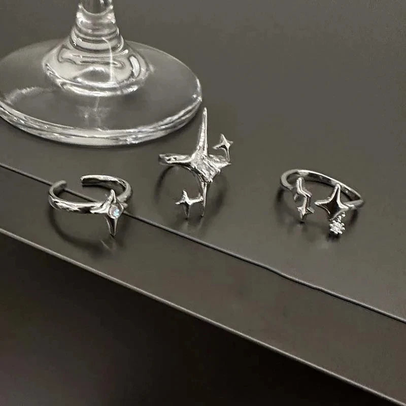 Silver Gothic Star Ring 1