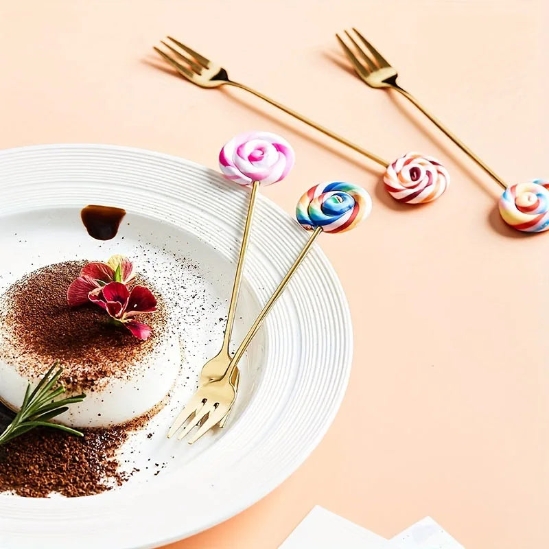 Metal Korean Style Creative Fork