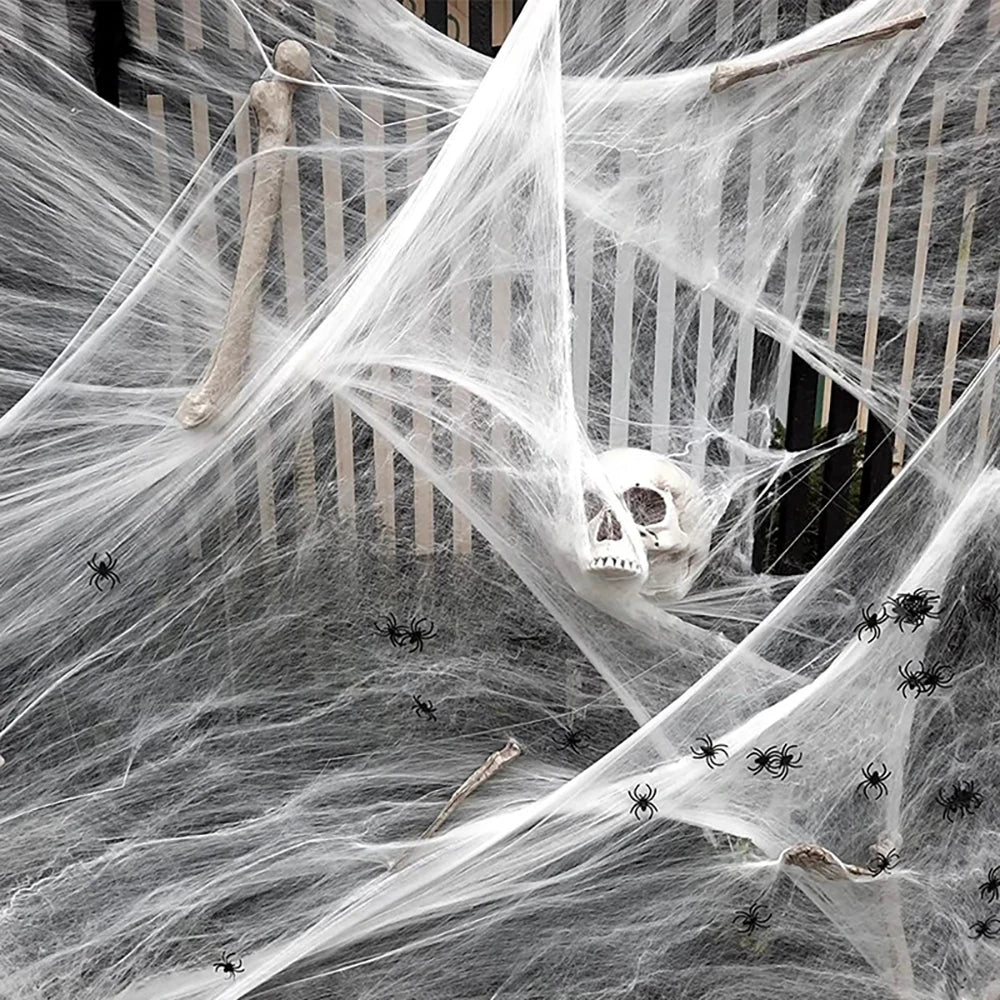 Artificial Spider Web For Halloween