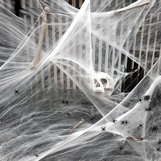Artificial Spider Web For Halloween