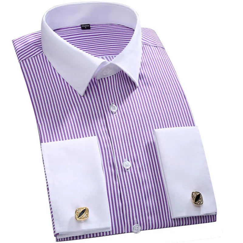 Formal Stand Collar Dress Shirt