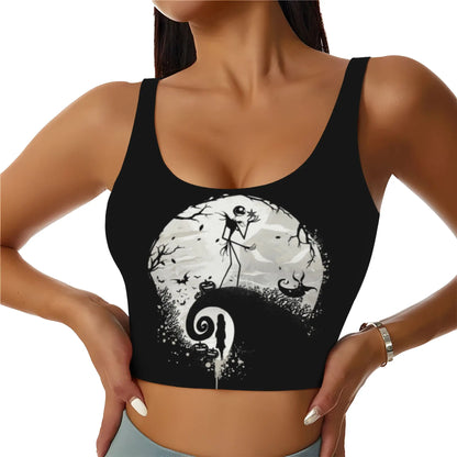 Skull Print Halloween Bra