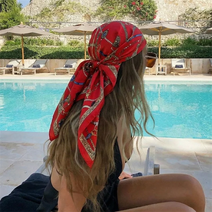 Printing Silk Square Kerchief Headbands