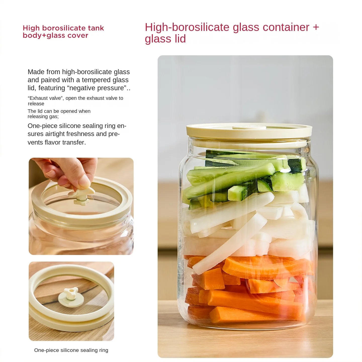 Glass Japan Style Fermentation Jar
