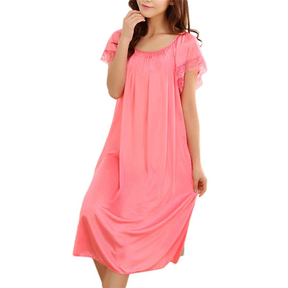 Lace Patchwork Night Gown